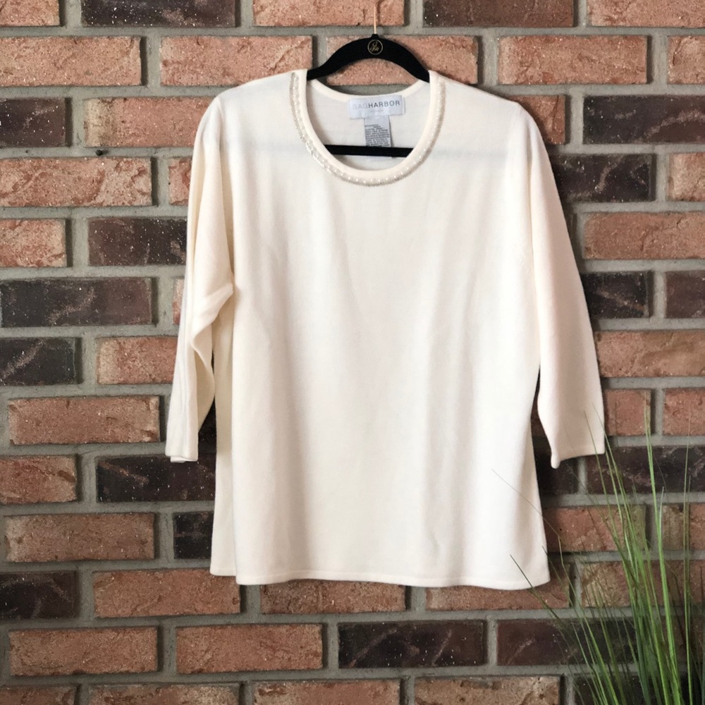 Sag Harbor Beaded Sweater